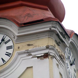 Kostel sv. Jakuba Staršího Nikolčice, oprava střechy věže
