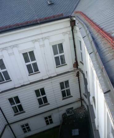 Oprava historické fasády LF MU Brno
